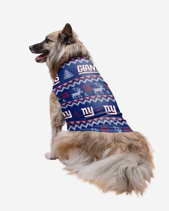 New York Giants Dog Family Holiday Ugly Sweater FOCO XS - FOCO.com