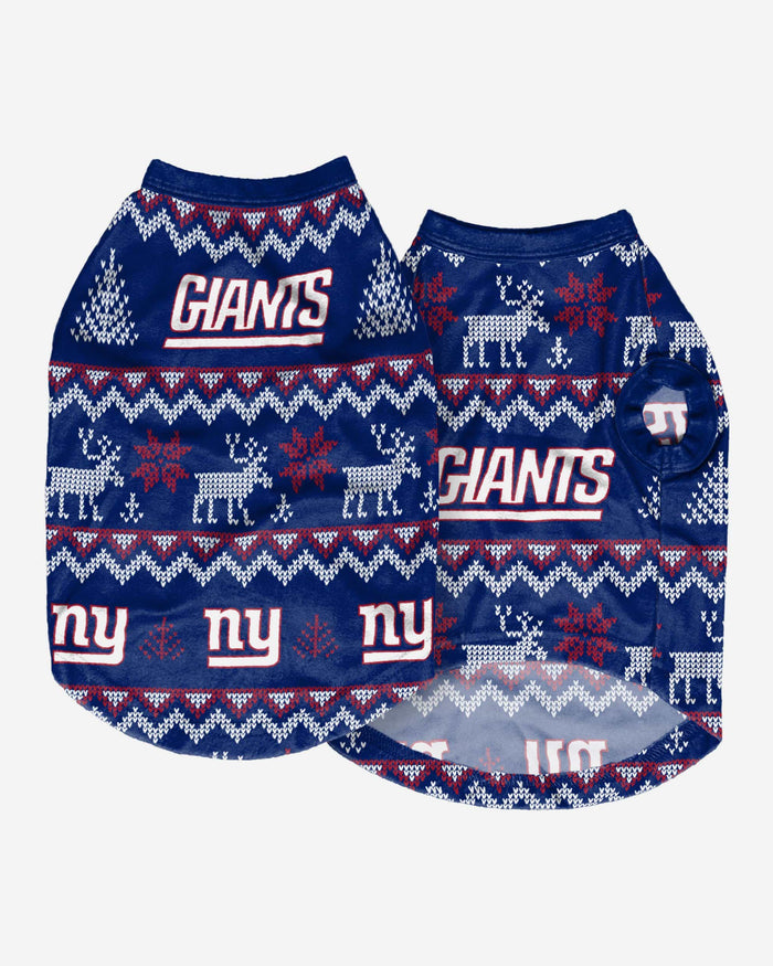 New York Giants Dog Family Holiday Ugly Sweater FOCO - FOCO.com