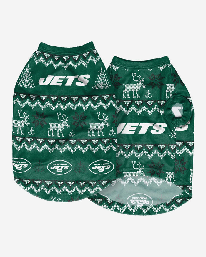 New York Jets Dog Family Holiday Ugly Sweater FOCO - FOCO.com