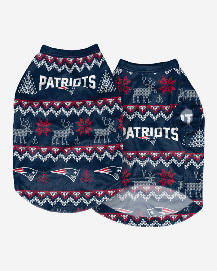 New England Patriots Dog Family Holiday Ugly Sweater FOCO - FOCO.com