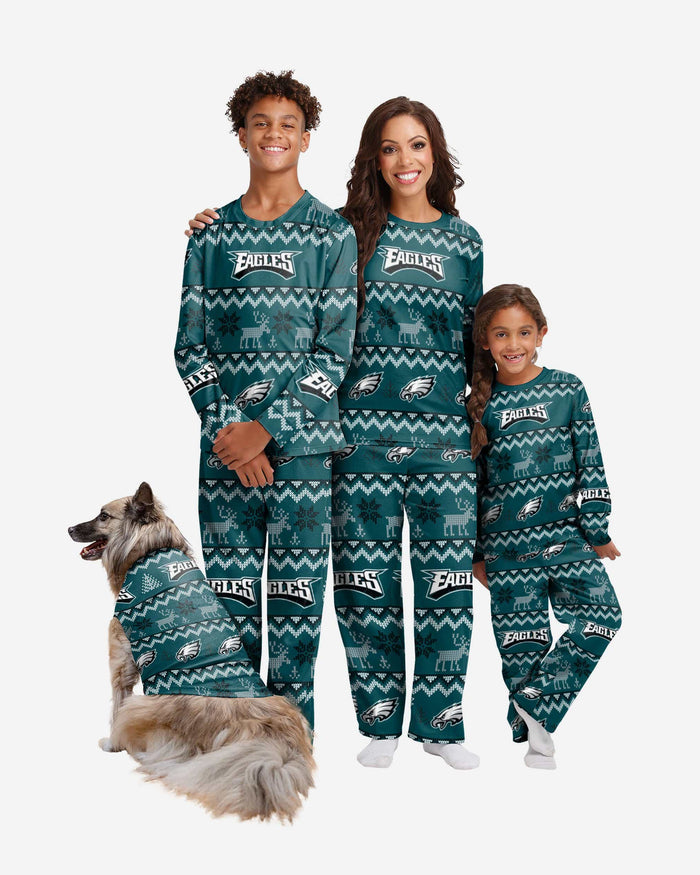 Philadelphia Eagles Dog Family Holiday Ugly Sweater FOCO - FOCO.com