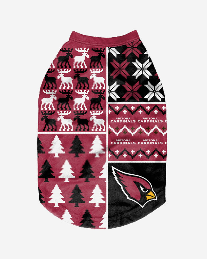 Arizona Cardinals Busy Block Dog Sweater FOCO - FOCO.com