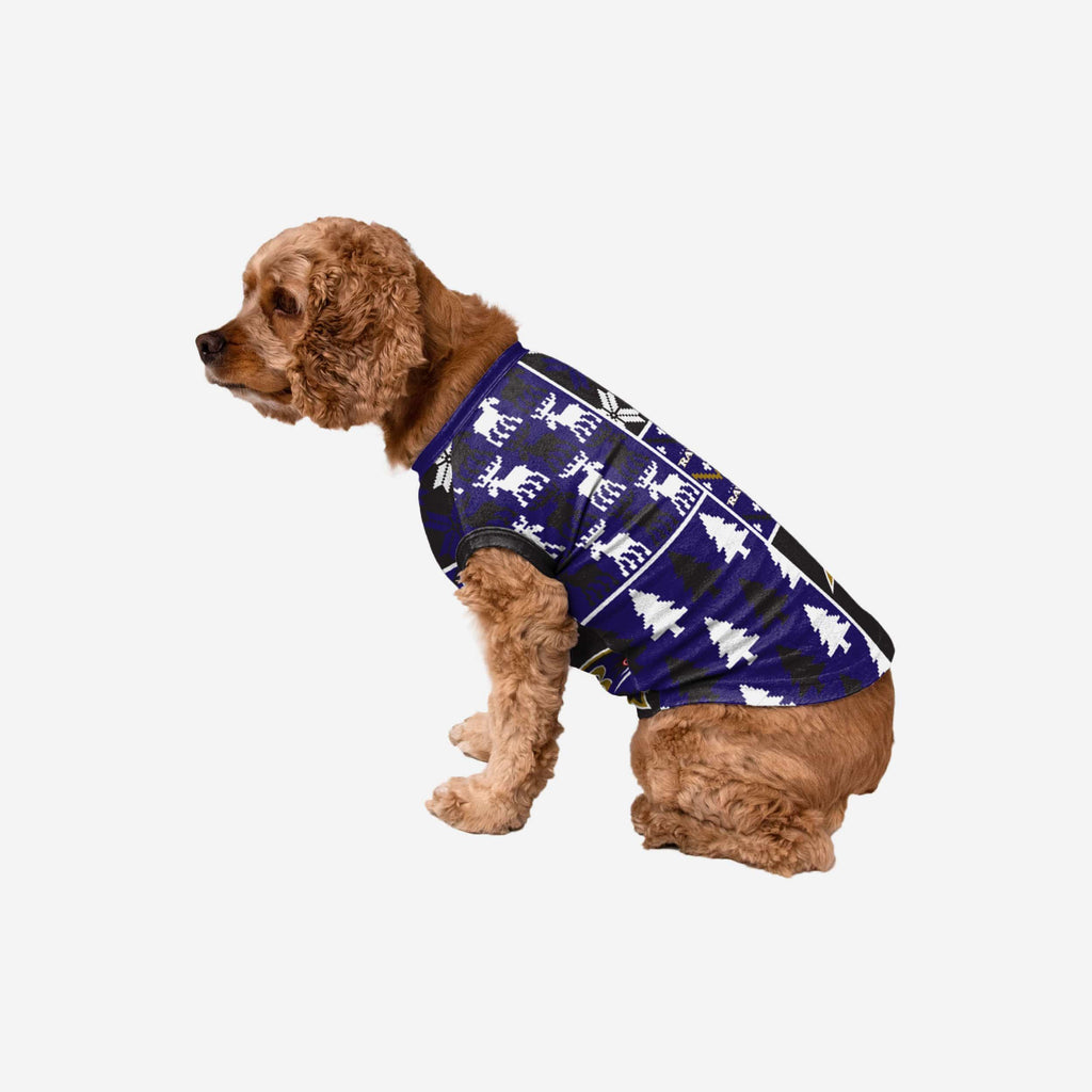 Baltimore Ravens Busy Block Dog Sweater FOCO XS - FOCO.com