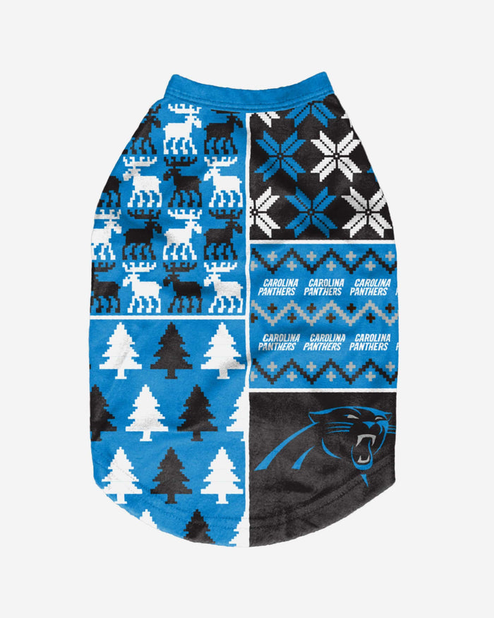 Carolina Panthers Busy Block Dog Sweater FOCO - FOCO.com