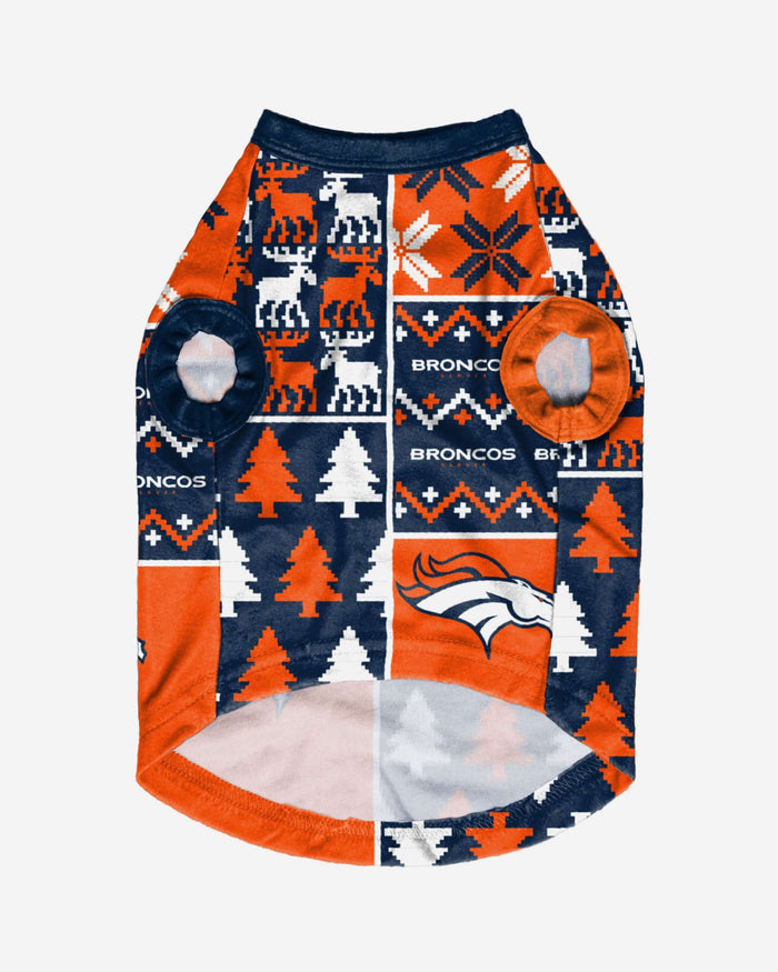 Denver Broncos Busy Block Dog Sweater FOCO - FOCO.com