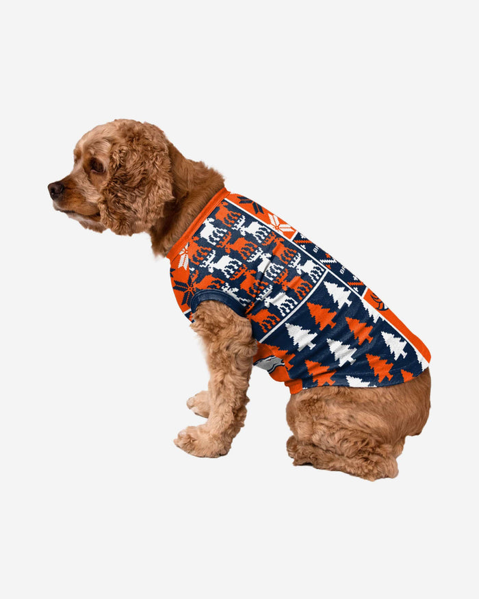 Denver Broncos Busy Block Dog Sweater FOCO XS - FOCO.com