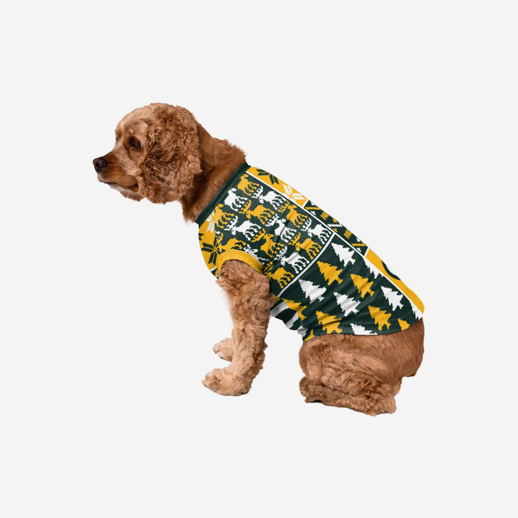 Green Bay Packers Busy Block Dog Sweater FOCO XS - FOCO.com