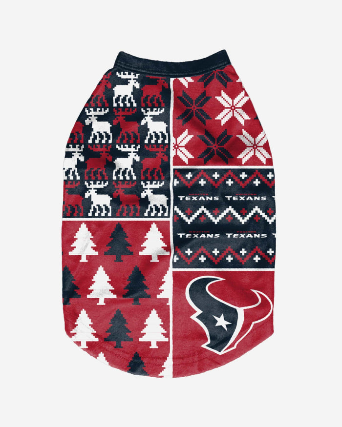 Houston Texans Busy Block Dog Sweater FOCO - FOCO.com