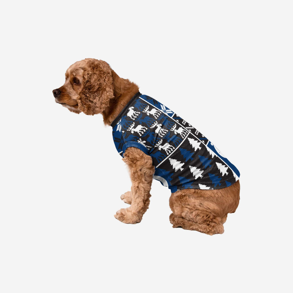 Indianapolis Colts Busy Block Dog Sweater FOCO XS - FOCO.com