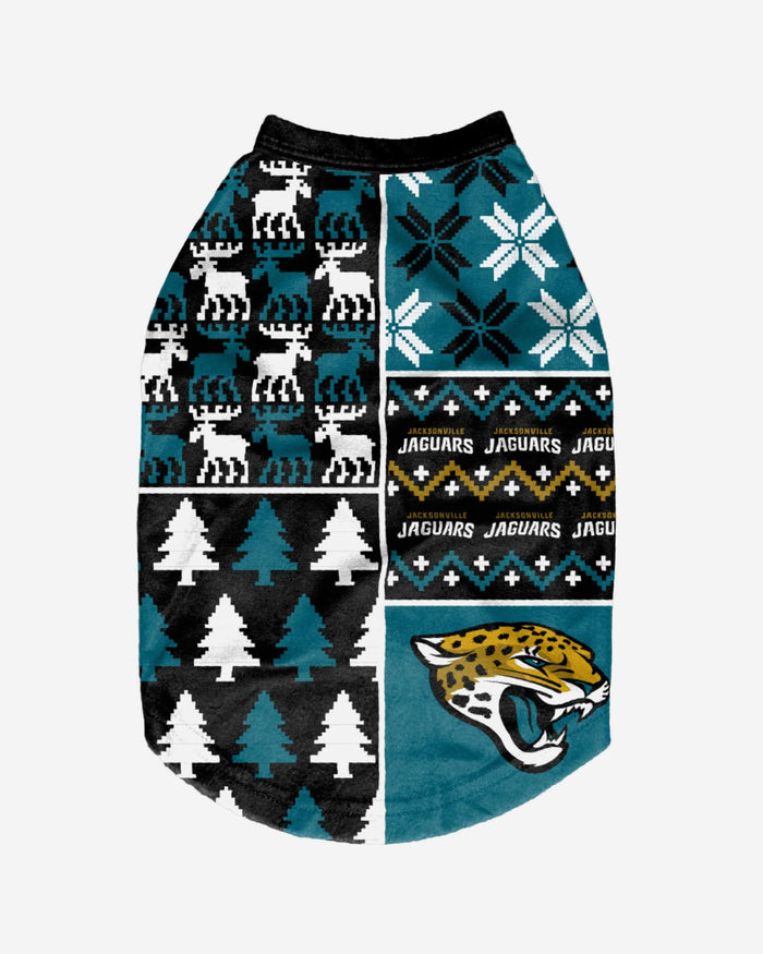 Jacksonville Jaguars Busy Block Dog Sweater FOCO - FOCO.com