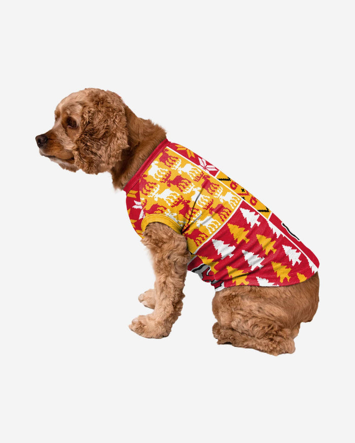 Kansas City Chiefs Busy Block Dog Sweater FOCO XS - FOCO.com