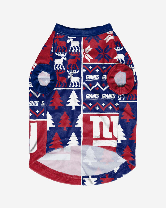 New York Giants Busy Block Dog Sweater FOCO - FOCO.com