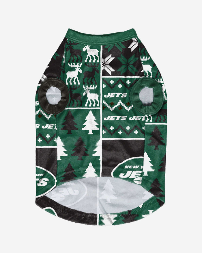 New York Jets Busy Block Dog Sweater FOCO - FOCO.com