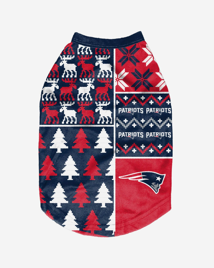 New England Patriots Busy Block Dog Sweater FOCO - FOCO.com