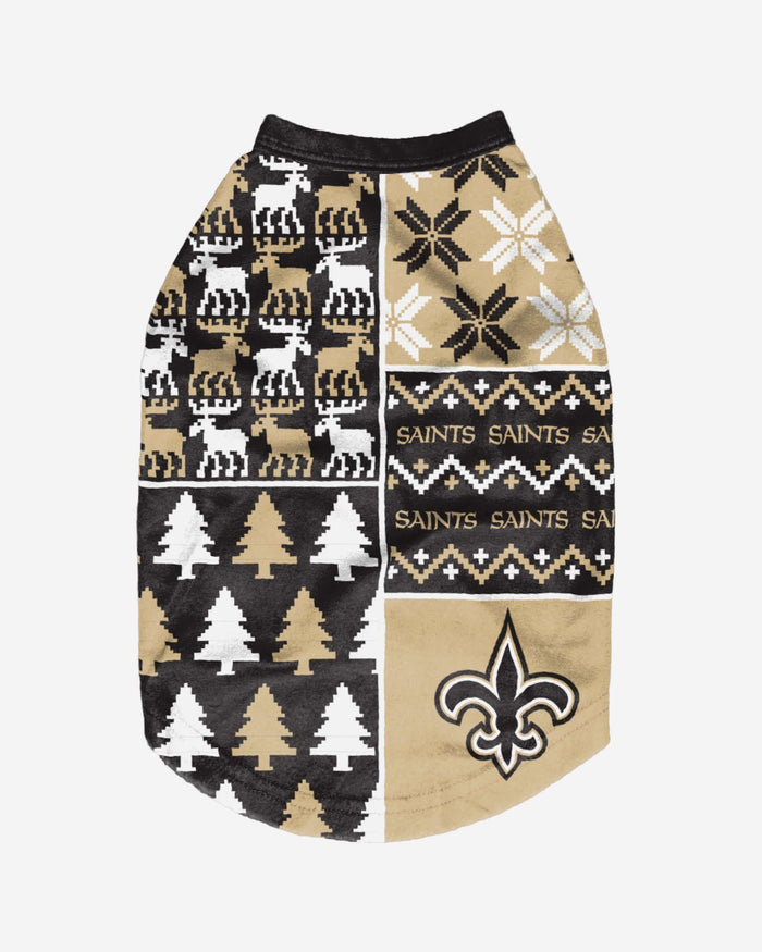 New Orleans Saints Busy Block Dog Sweater FOCO - FOCO.com