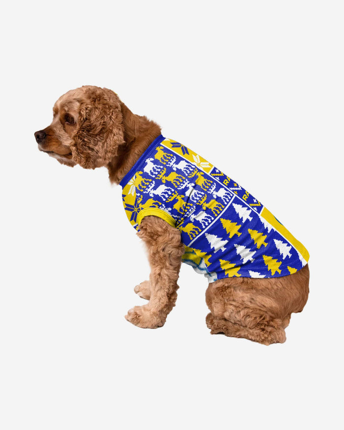 Los Angeles Rams Busy Block Dog Sweater FOCO XS - FOCO.com