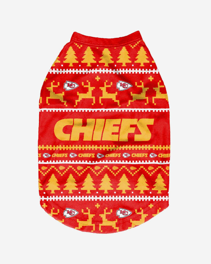 Kansas City Chiefs Dog Family Holiday Sweater FOCO - FOCO.com