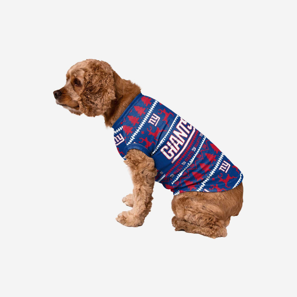 New York Giants Dog Family Holiday Sweater FOCO S - FOCO.com