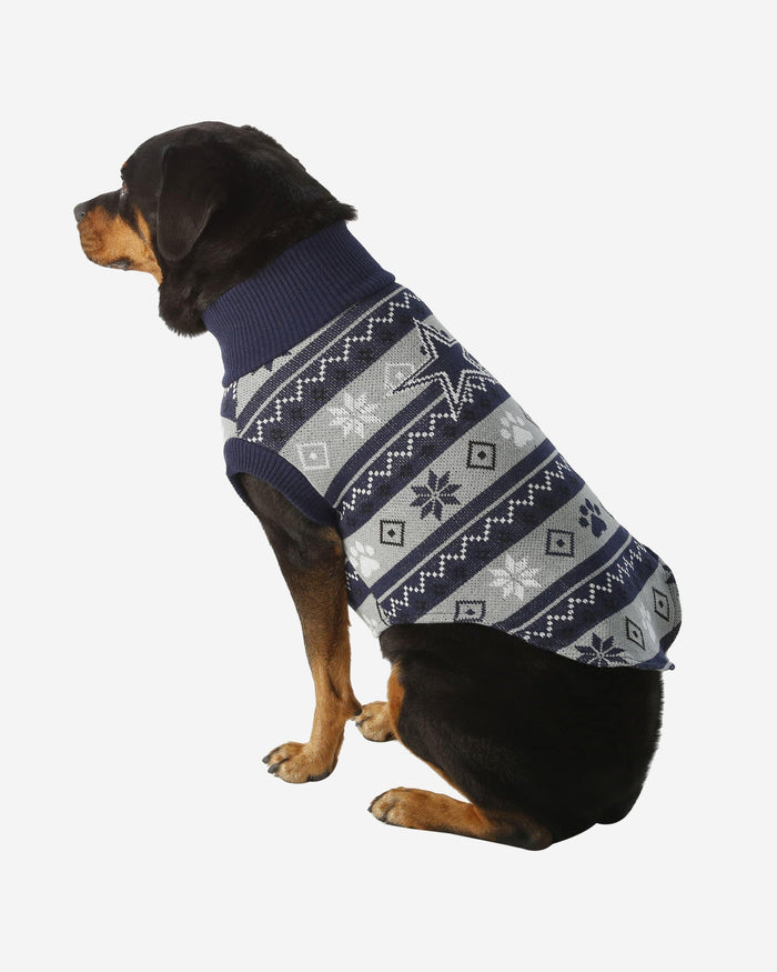 Dallas Cowboys Knitted Holiday Dog Sweater FOCO XS - FOCO.com