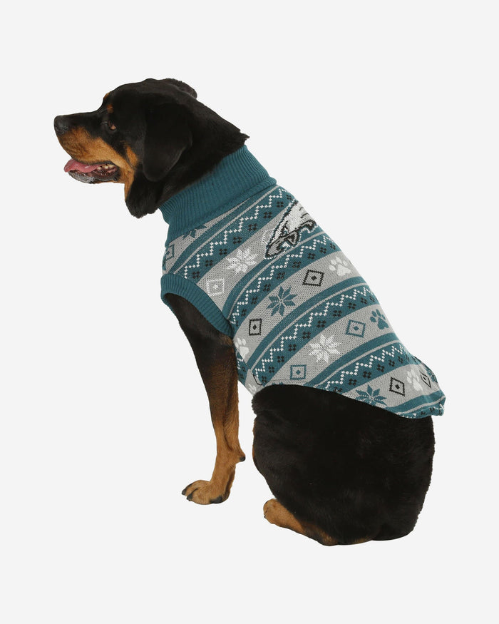 Philadelphia Eagles Knitted Holiday Dog Sweater FOCO XS - FOCO.com