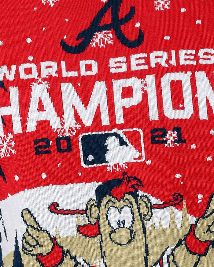 Atlanta Braves 2021 World Series Champions Ugly Sweater FOCO - FOCO.com