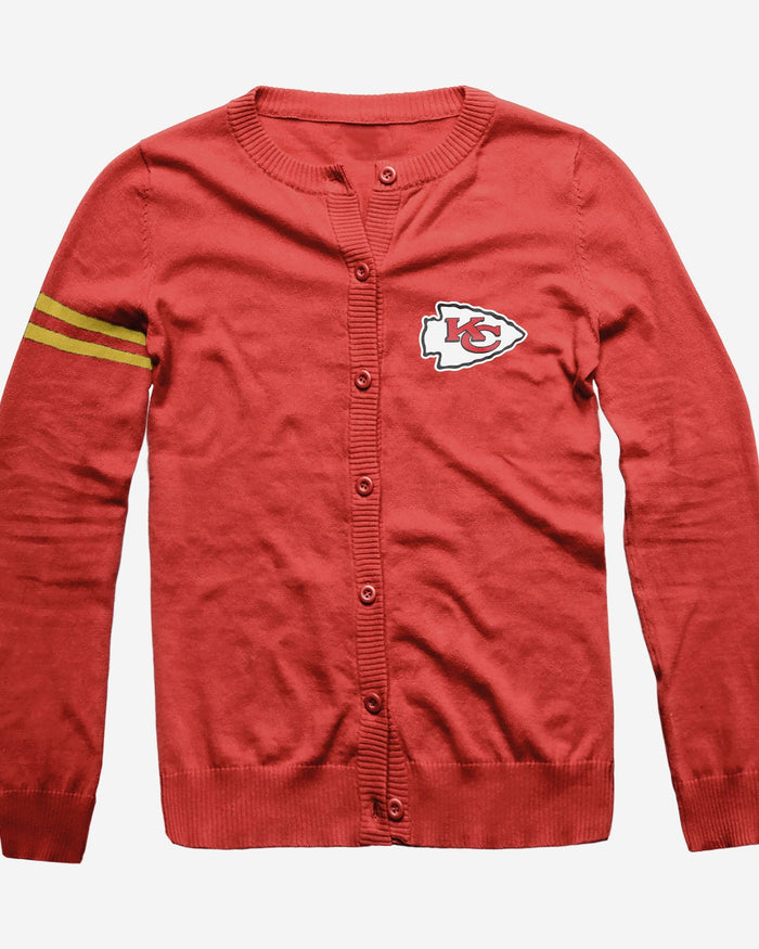 Kansas City Chiefs Womens Varsity Cardigan FOCO - FOCO.com