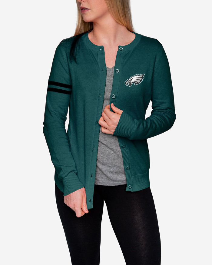 Philadelphia Eagles Womens Varsity Cardigan FOCO - FOCO.com