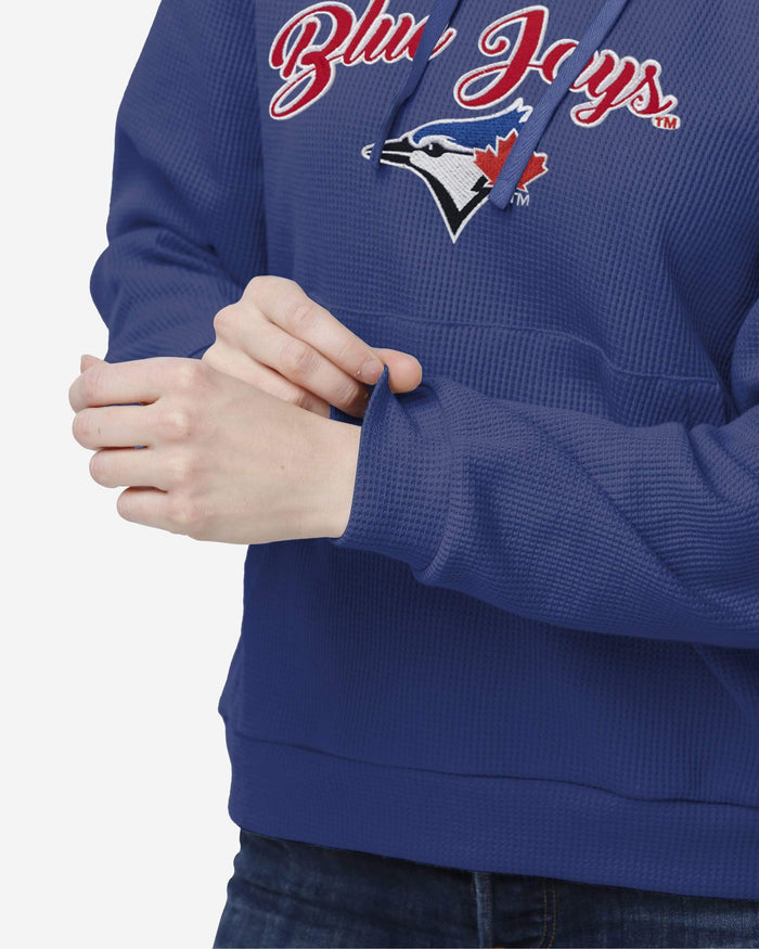 Toronto Blue Jays Womens Waffle Lounge Sweater FOCO - FOCO.com