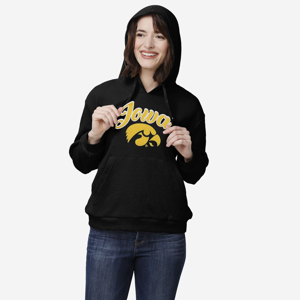 Iowa Hawkeyes Womens Waffle Lounge Sweater FOCO S - FOCO.com