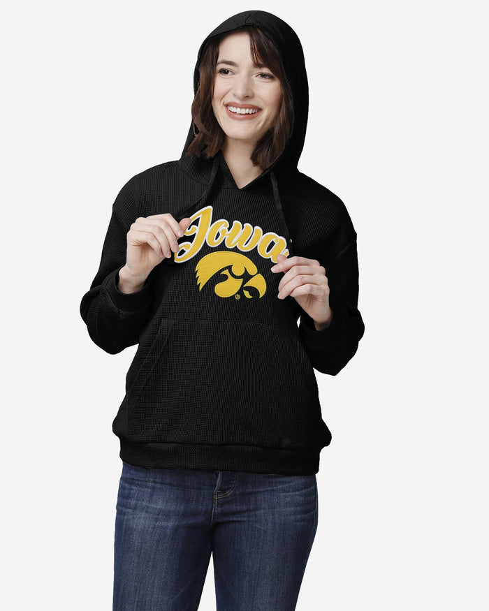 Iowa Hawkeyes Womens Waffle Lounge Sweater FOCO S - FOCO.com