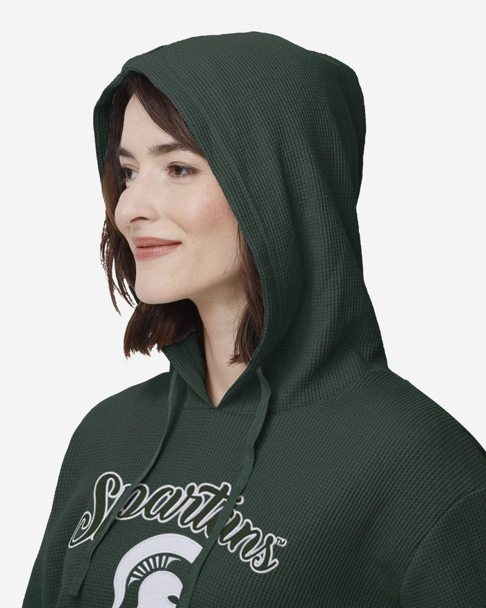 Michigan State Spartans Womens Waffle Lounge Sweater FOCO - FOCO.com