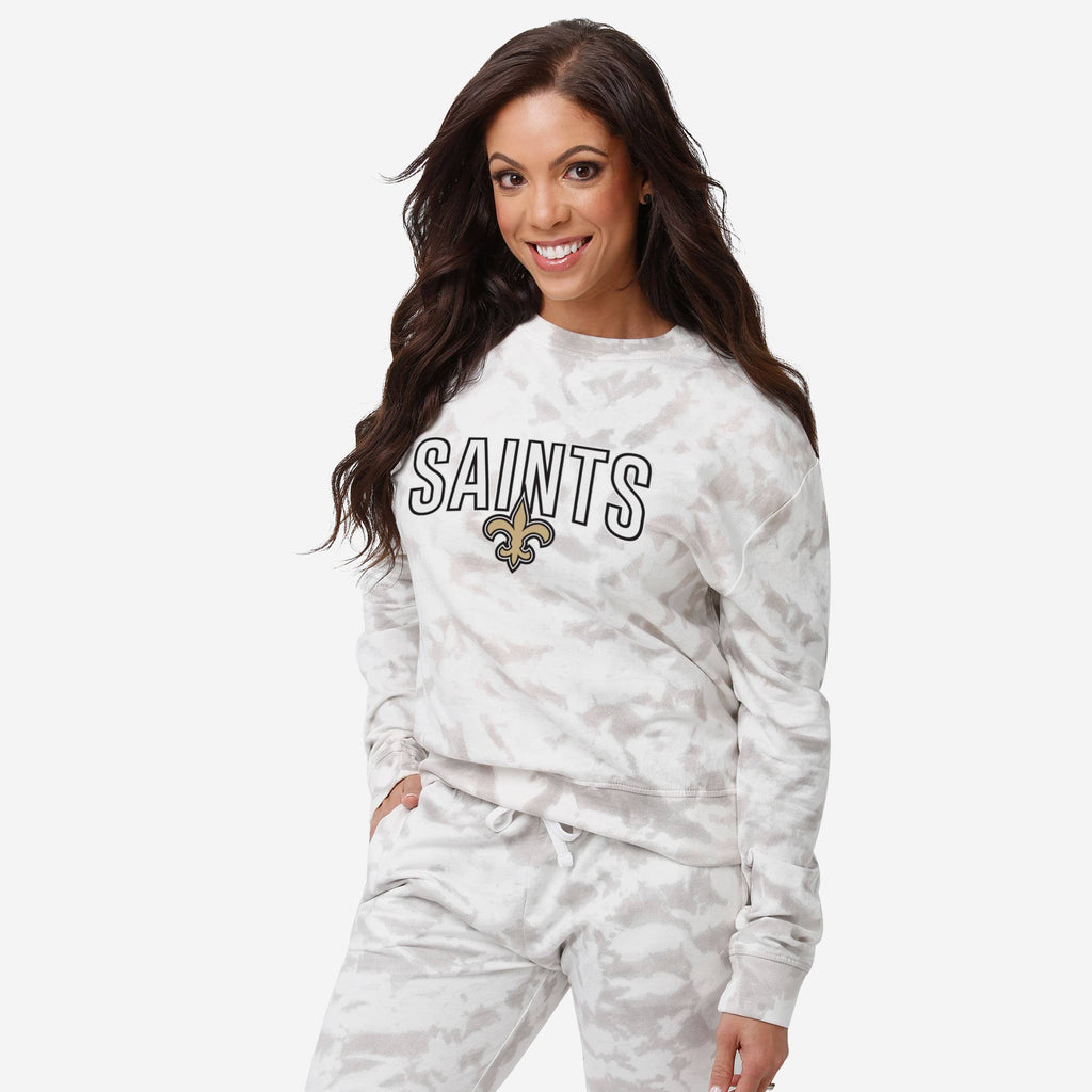 New Orleans Saints Womens Cloud Coverage Sweater FOCO S - FOCO.com