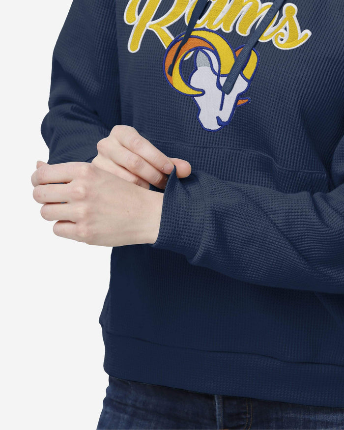 Los Angeles Rams Womens Waffle Lounge Sweater FOCO - FOCO.com