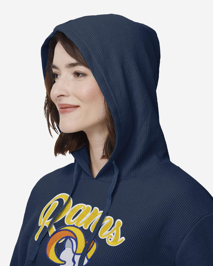 Los Angeles Rams Womens Waffle Lounge Sweater FOCO - FOCO.com