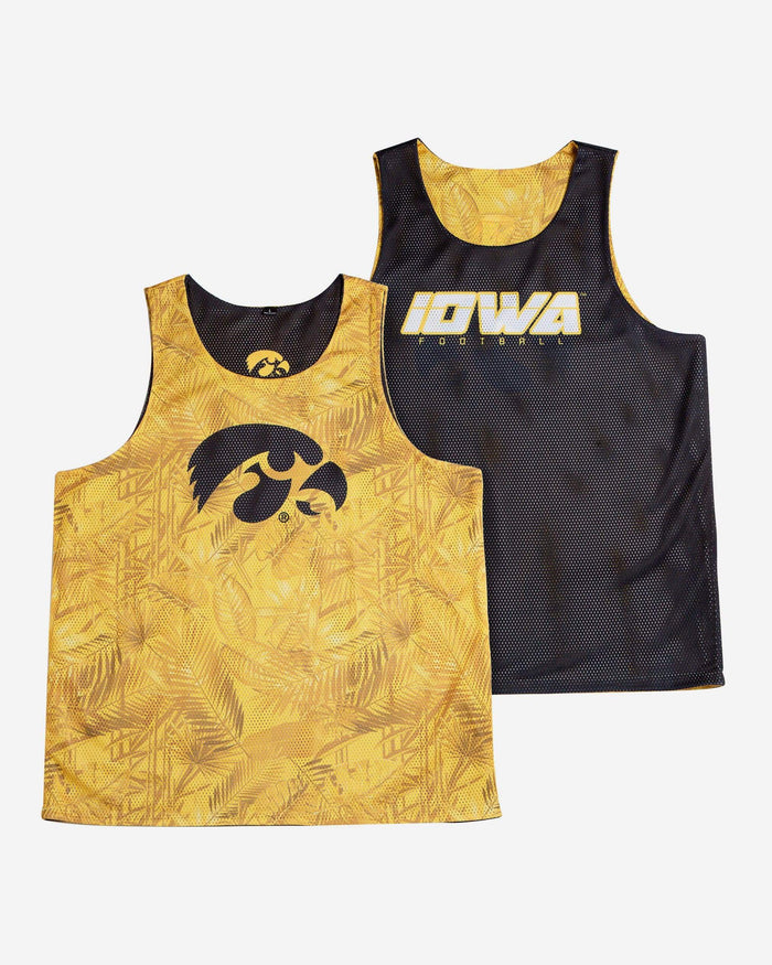 Iowa Hawkeyes Reversible Floral Change-Up Sleeveless Top FOCO - FOCO.com