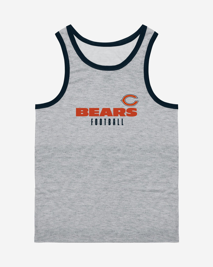 Chicago Bears Gray Wordmark Sleeveless Top FOCO - FOCO.com