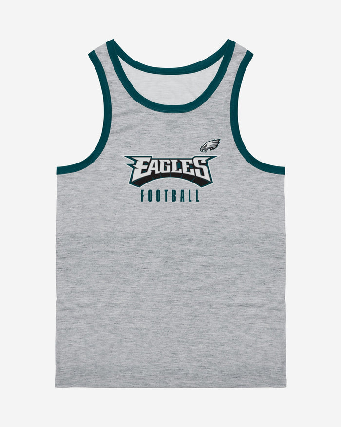 Philadelphia Eagles Gray Wordmark Sleeveless Top FOCO - FOCO.com