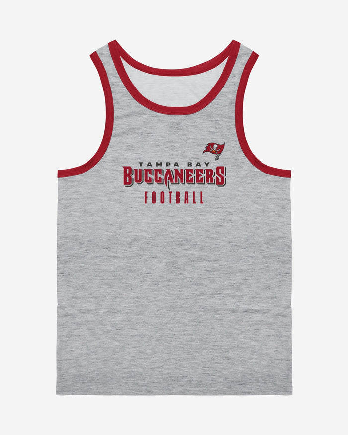 Tampa Bay Buccaneers Gray Wordmark Sleeveless Top FOCO - FOCO.com