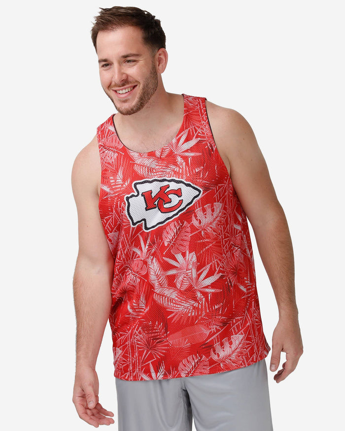 Kansas City Chiefs Reversible Floral Change-Up Sleeveless Top FOCO S - FOCO.com