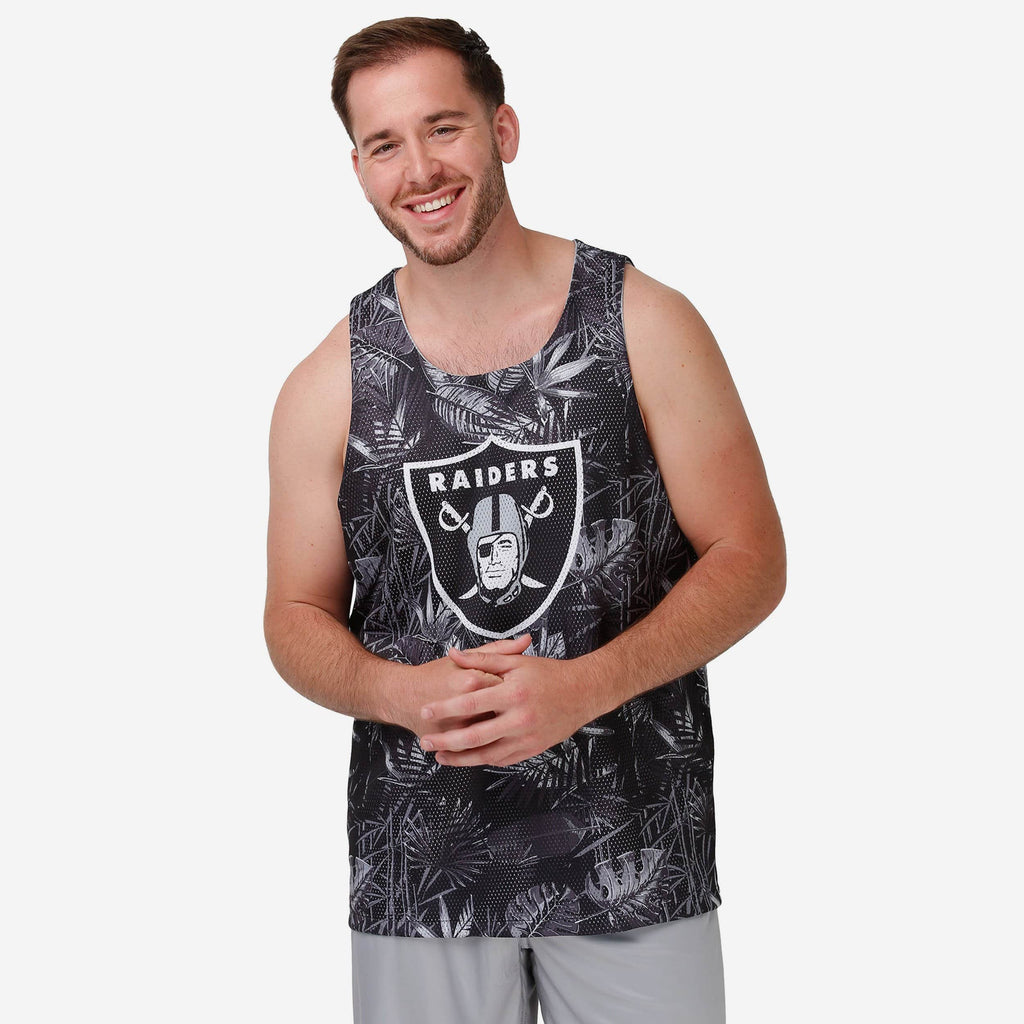 Las Vegas Raiders Reversible Floral Change-Up Sleeveless Top FOCO S - FOCO.com