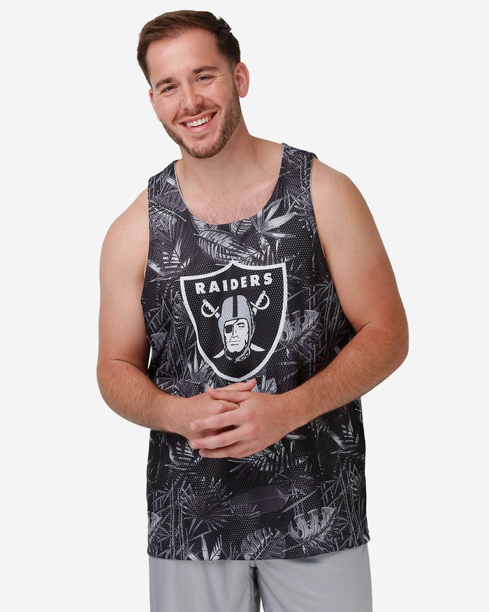 Las Vegas Raiders Reversible Floral Change-Up Sleeveless Top FOCO S - FOCO.com