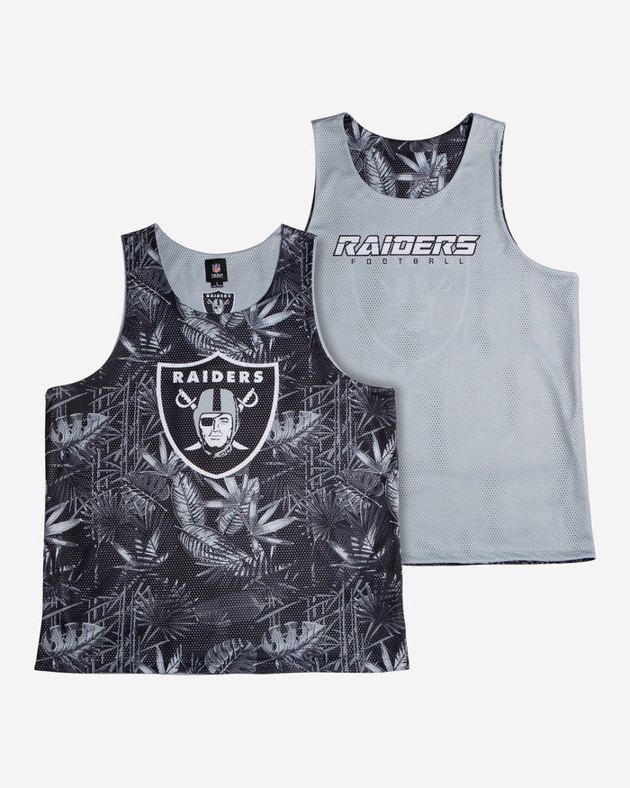 Las Vegas Raiders Reversible Floral Change-Up Sleeveless Top FOCO - FOCO.com