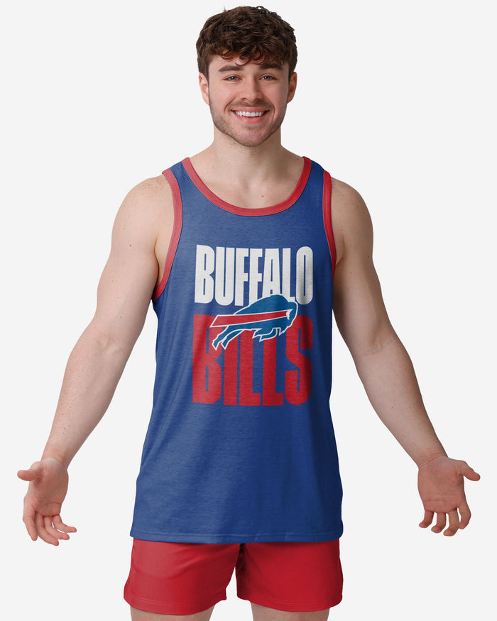 Buffalo Bills Solid Wordmark Sleeveless Top FOCO S - FOCO.com