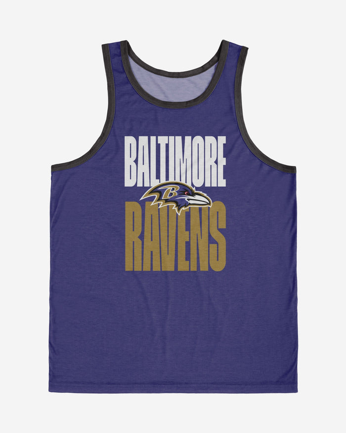 Baltimore Ravens Solid Wordmark Sleeveless Top FOCO - FOCO.com