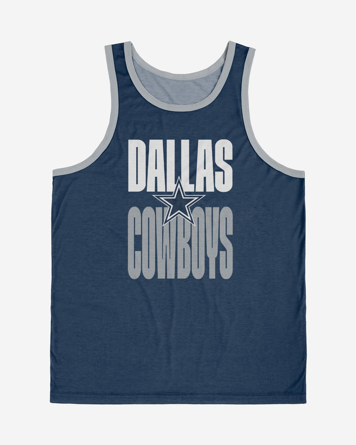 Dallas Cowboys Solid Wordmark Sleeveless Top FOCO - FOCO.com