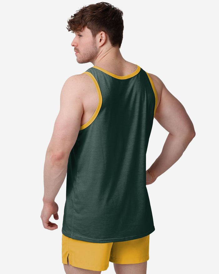 Green Bay Packers Solid Wordmark Sleeveless Top FOCO - FOCO.com