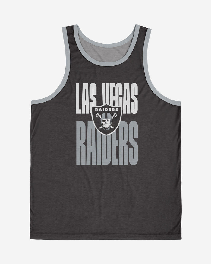 Las Vegas Raiders Solid Wordmark Sleeveless Top FOCO - FOCO.com