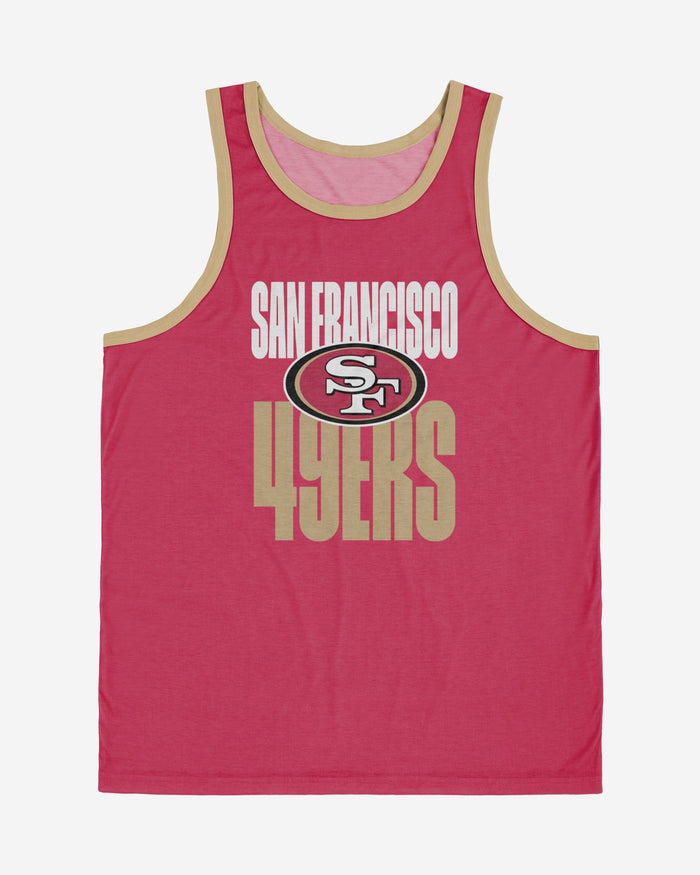 San Francisco 49ers Solid Wordmark Sleeveless Top FOCO - FOCO.com