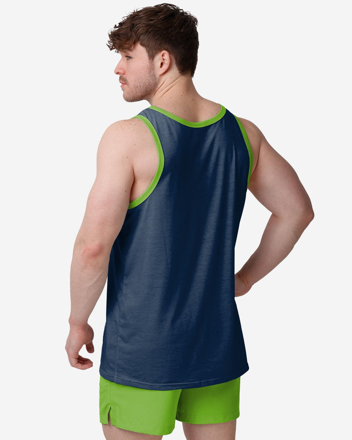 Seattle Seahawks Solid Wordmark Sleeveless Top FOCO - FOCO.com