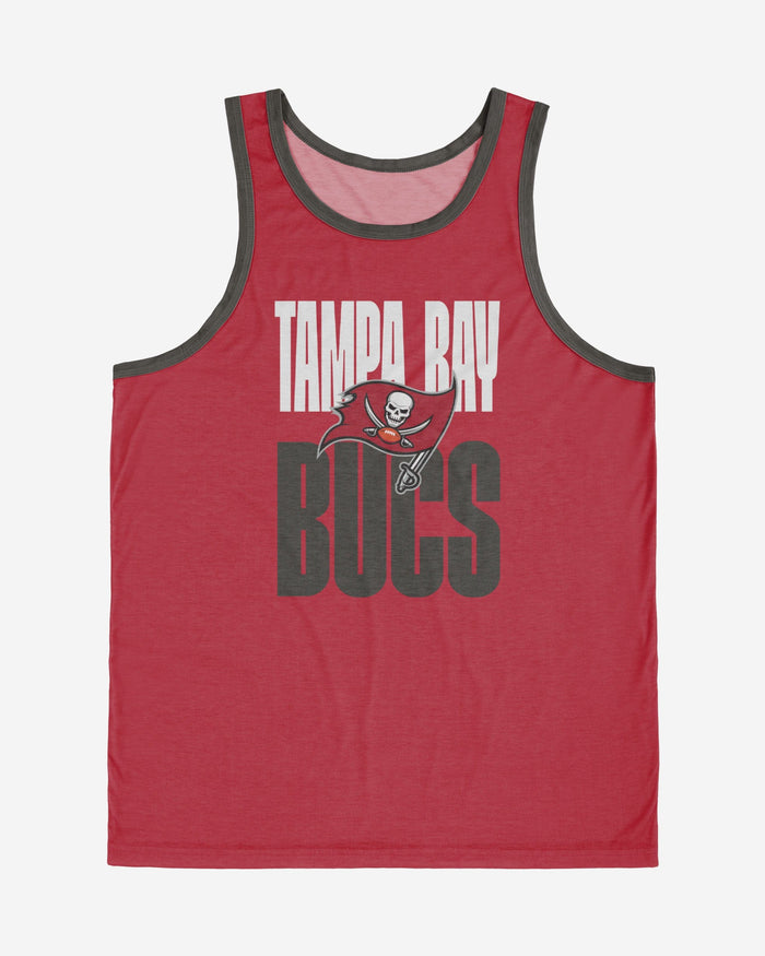 Tampa Bay Buccaneers Solid Wordmark Sleeveless Top FOCO - FOCO.com